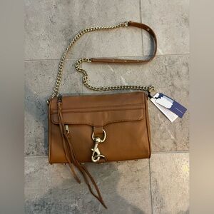 Rebecca Minkoff Large Brown Leather Crossbody Bag